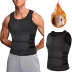 💪Men Body Shaper Sauna Vest Waist Trainer Double Belt